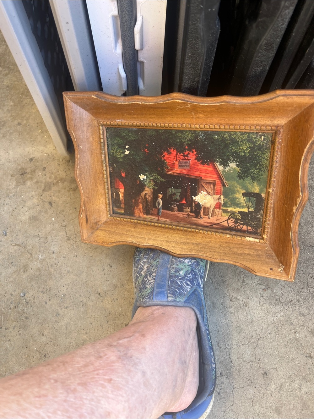 Retro Wood Frame Autumn Landscape Wall Art - Unbranded - Picture 4 of 5
